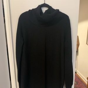 Black Cowl Neck Tunic Sweater